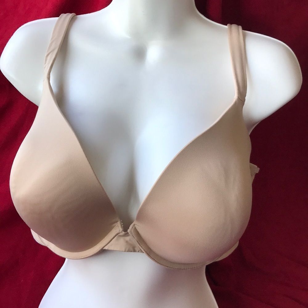 Lane Bryant Cacique Bra boost plunge beige